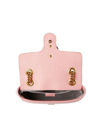 Shop Gucci Gg Marmont Matelassé Mini Bag In Pink