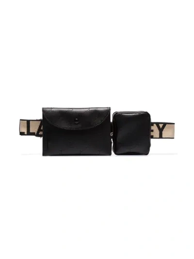 Shop Stella Mccartney Monogram Utility Belt Bag In Black