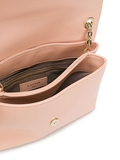 Shop Lanvin Sugar Shoulder Bag In Neutrals