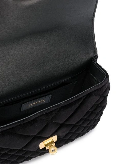 Shop Versace Medusa Crossbody Bag In Black