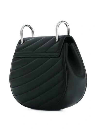 Shop Chloé Drew Bijou Mini Shoulder Bag In Black