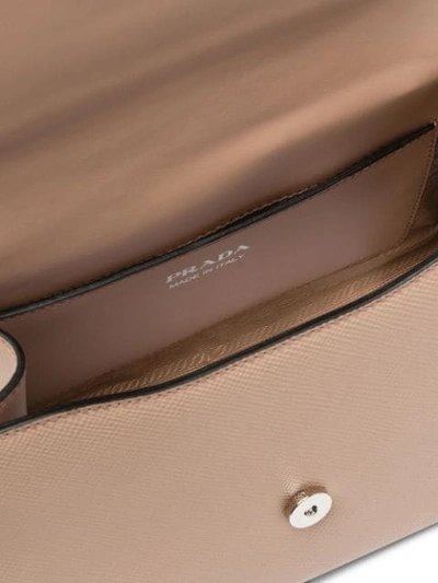 Shop Prada Monochrome Saffiano Leather Bag In Pink