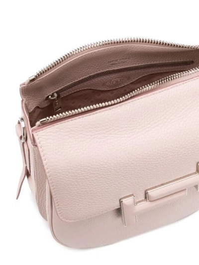 Shop Tod's Double T Crossbody Bag In M025 Glove
