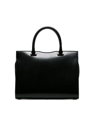 Shop Saint Laurent Medium Uptown Tote Bag In Black