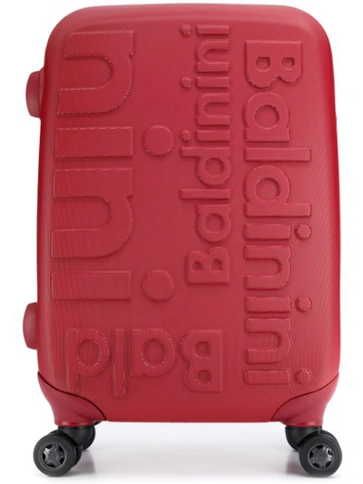 Shop Baldinini Embossed Logo Trolley In Red