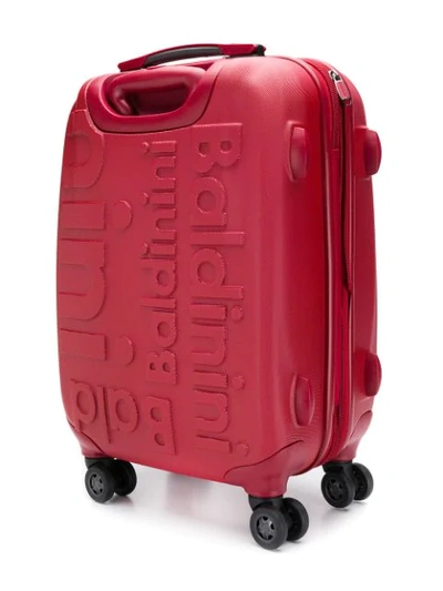 Shop Baldinini Embossed Logo Trolley In Red