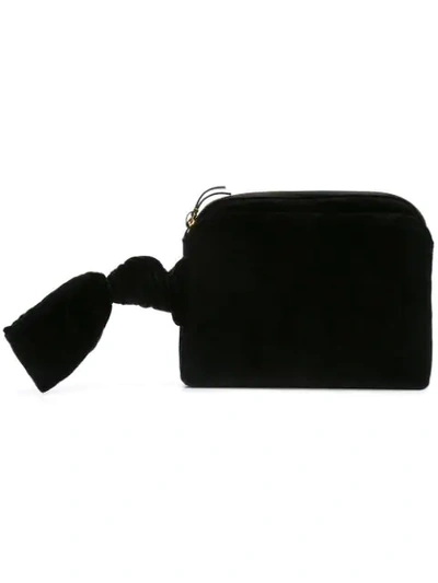 Shop The Row Velvet Mini Bag - Black