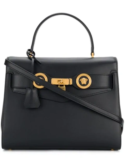 Shop Versace Icon Tote In Black