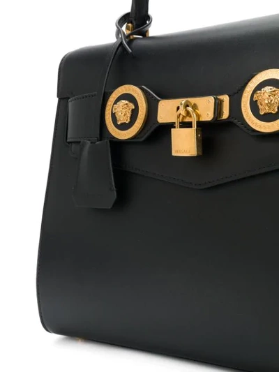 Shop Versace Icon Tote In Black