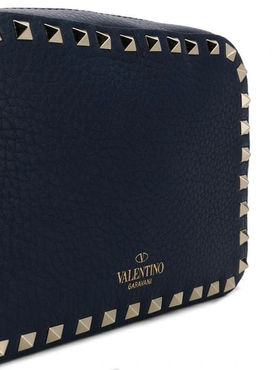 Shop Valentino Garavani Rockstud Camera Crossbody Bag In Blue