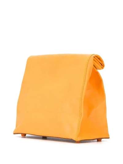 Shop Simon Miller Small Lunchbag Clutch In Orange