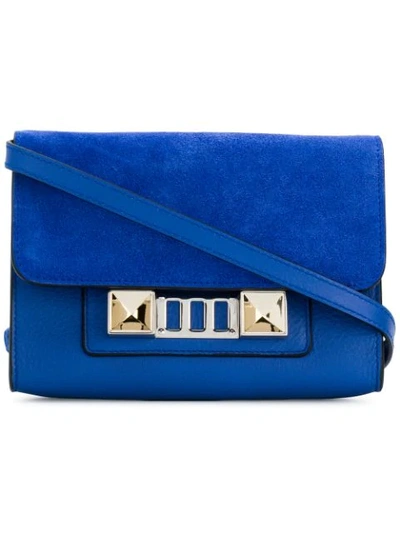 Shop Proenza Schouler Ps11 Wallet With Strap - Blue