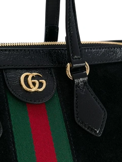 Shop Gucci Ophidia Medium Top Handle Bag - Black