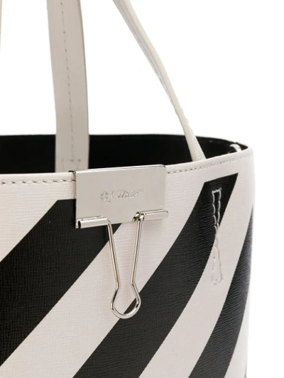 Shop Off-white Diagonal Tote Bag In White