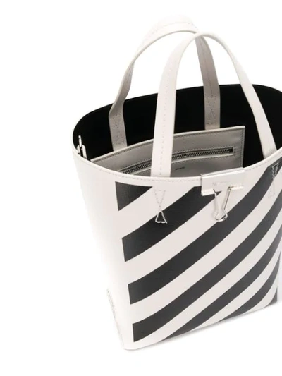 Shop Off-white Diagonal Tote Bag In White