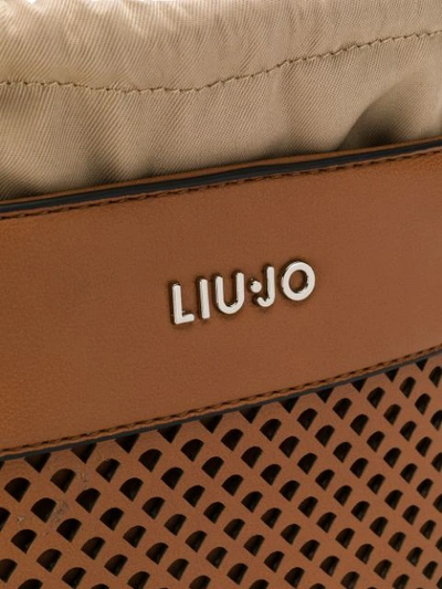Shop Liu •jo Liu Jo Logo Cross-body Bag - Neutrals