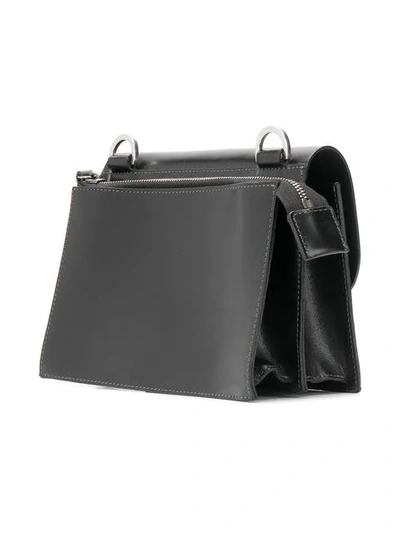 Shop Ally Capellino Flap Shoulder Bag In Black