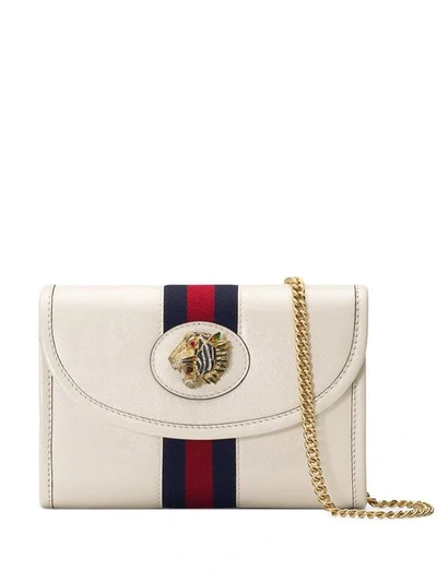 Gucci Rajah Leather Bag In White | ModeSens