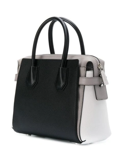 Michael Kors Mercer Belted Medium Satchel in Black