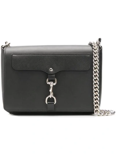 Shop Rebecca Minkoff Chain-strap Crossbody Bag In Black