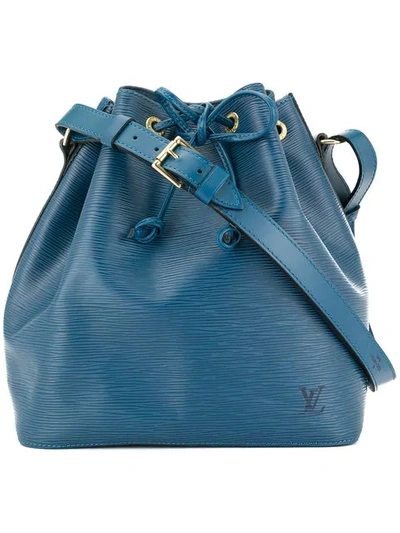 Pre-owned Louis Vuitton Petite Noe Bucket Tote In Blue