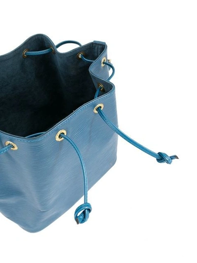 Pre-owned Louis Vuitton Petite Noe Bucket Tote In Blue