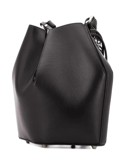 Shop Alexander Mcqueen Chain Style Bucket Bag In Black