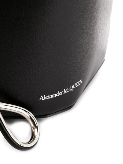 Shop Alexander Mcqueen Chain Style Bucket Bag In Black