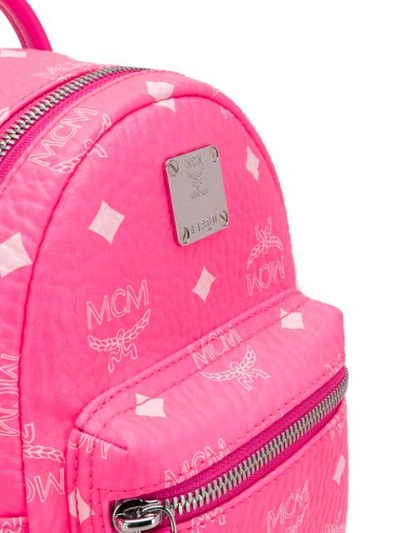 Shop Mcm Mini Stark Backpack In Pink