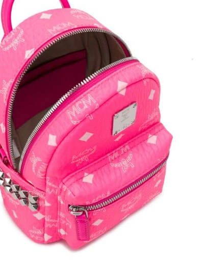 Shop Mcm Mini Stark Backpack In Pink