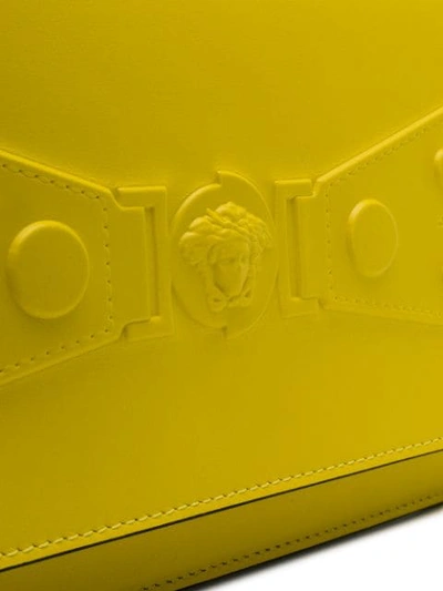 Shop Sonia Rykiel Embossed Icon Cross Body Bag In Yellow