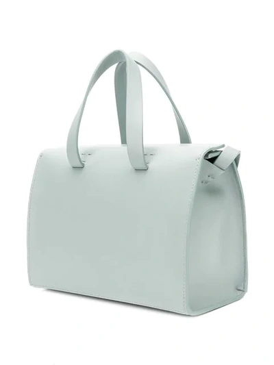 Shop Aesther Ekme Mini Barrel Tote Bag In Grey