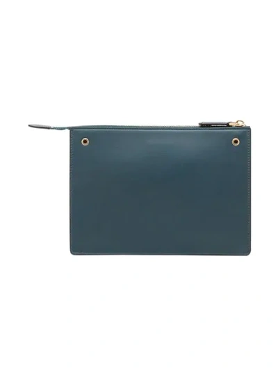 Shop Fendi Pochette Mini Pouch Bag - Green