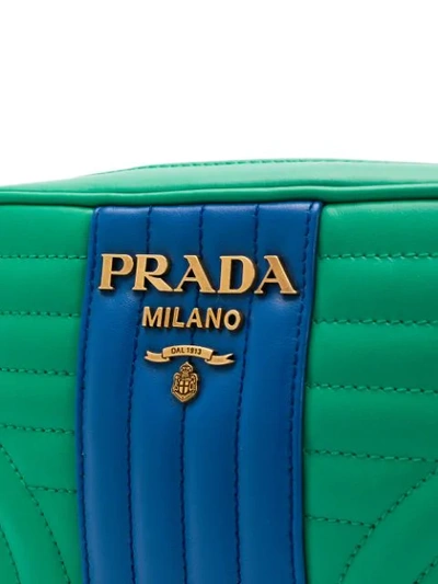 Shop Prada Quilted Shoulder Bag - Green