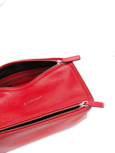 Shop Givenchy 4g Mini Pandora Crossbody Bag In Red