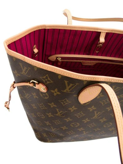 Shop Pre-owned Louis Vuitton Neverfull Mm Tote - Brown