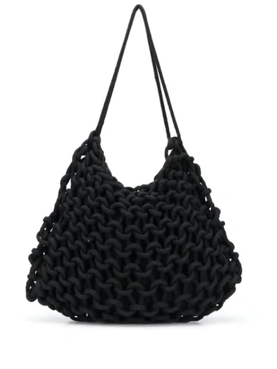 Shop Alienina Braided Bag In Black