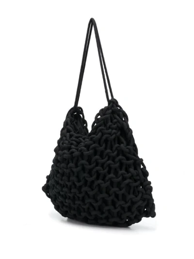 Shop Alienina Braided Bag In Black