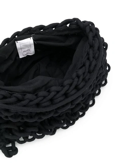 Shop Alienina Braided Bag In Black