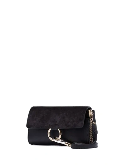 Shop Chloé Mini Faye Cross-body Bag - Black