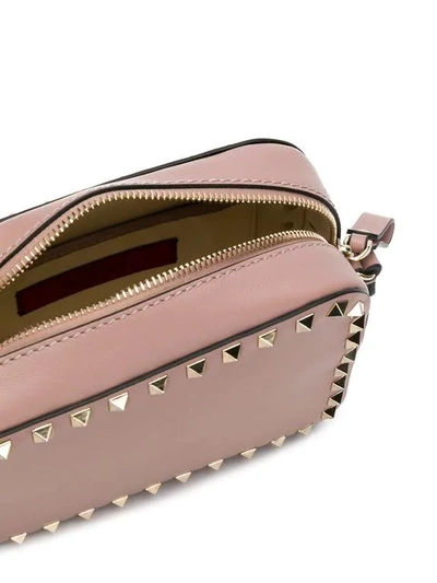 Shop Valentino Garavani Rockstud Shoulder Bag In Pink