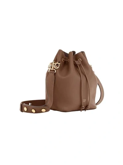 Shop Fendi Mon Tresor Bucket Bag In Brown