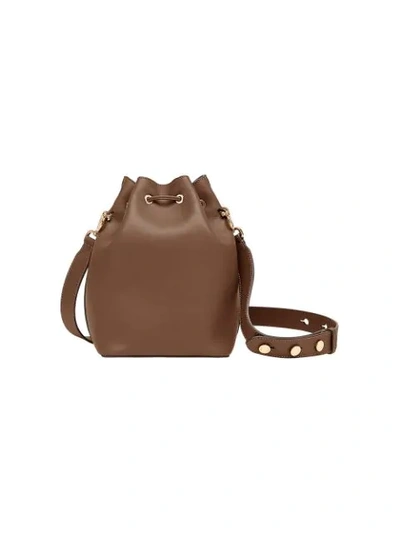 Shop Fendi Mon Tresor Bucket Bag In Brown