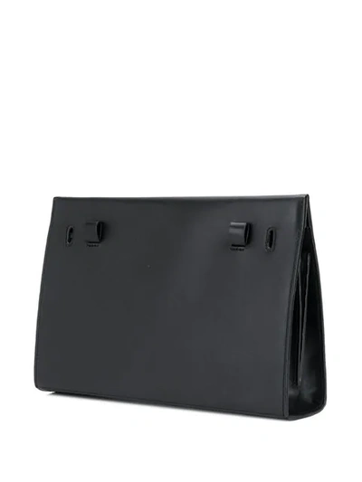 Shop Aesther Ekme Snap Shoulder Bag In Black