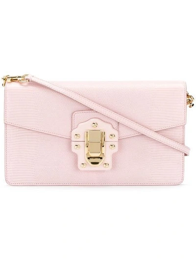 Shop Dolce & Gabbana Lucia Shoulder Bag In Pink