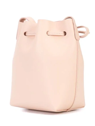 Shop Mansur Gavriel Mini Mini Bucket Bag In Pink