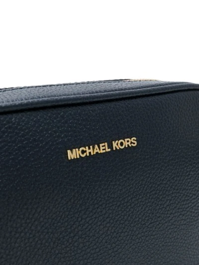 Shop Michael Michael Kors Ginny Cross Body Bag In Blue