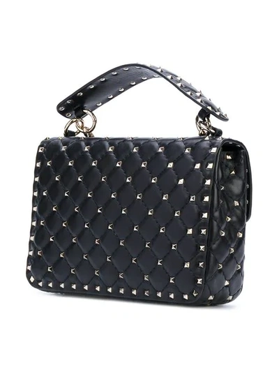 Shop Valentino Rockstud Spike Crossbody Bag In Black