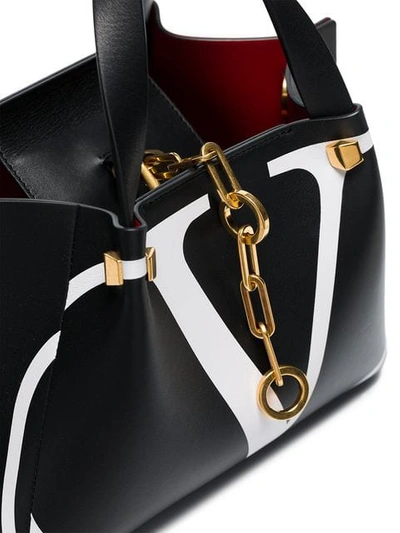 Shop Valentino Garavani Vlogo Escape Tote In Black