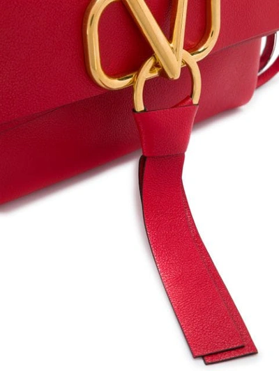 Shop Valentino Vring Crossbody Bag In Red